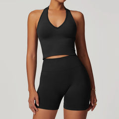Women's 2-Piece Seamless Yoga Set | Sports Bra & Gym Leggings Athletic Wear Fitness Tracksuit