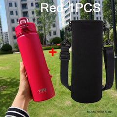 600ml/750ml High Performance Thermal Flask | Integrated Straw & All-Day Insulation