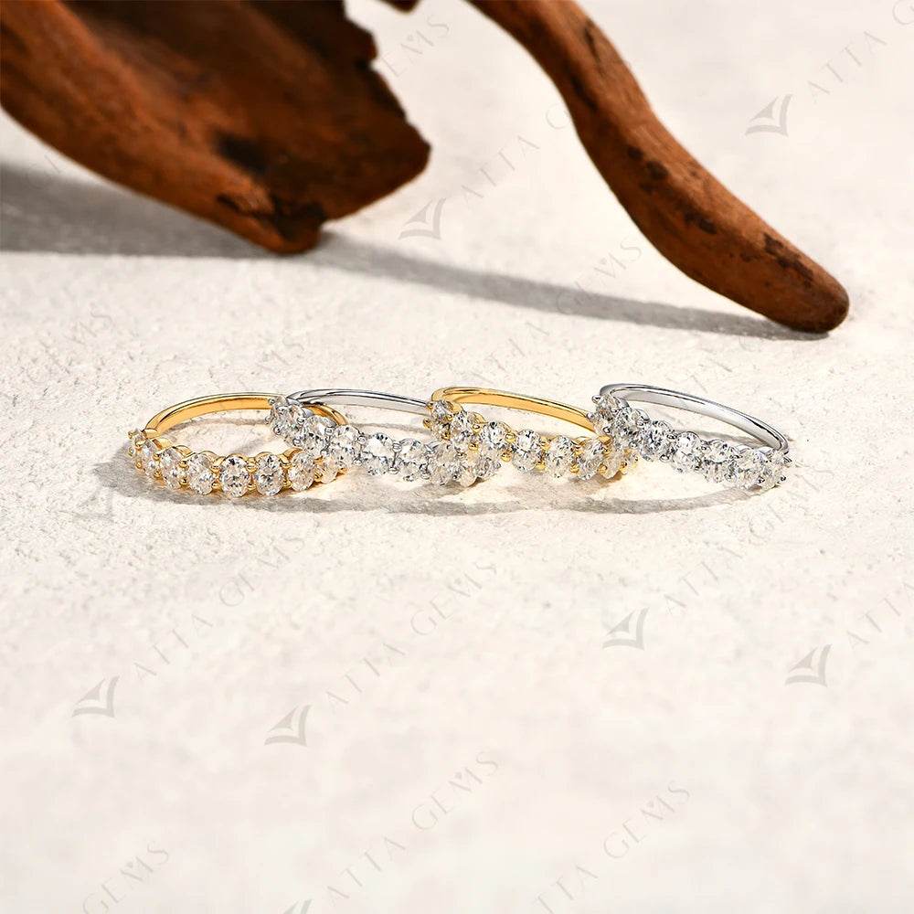 1.8CTW Oval Cut Moissanite Ring - SnaggIt