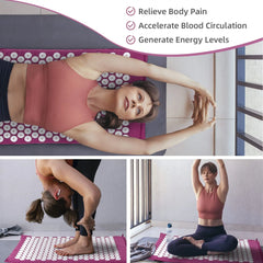 Acupressure Mat & Pillow Set | Muscle Tension & Stress Relief