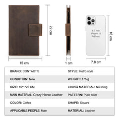 Genuine Leather Family Passport Clutch Wallet by Snagg It Wallet