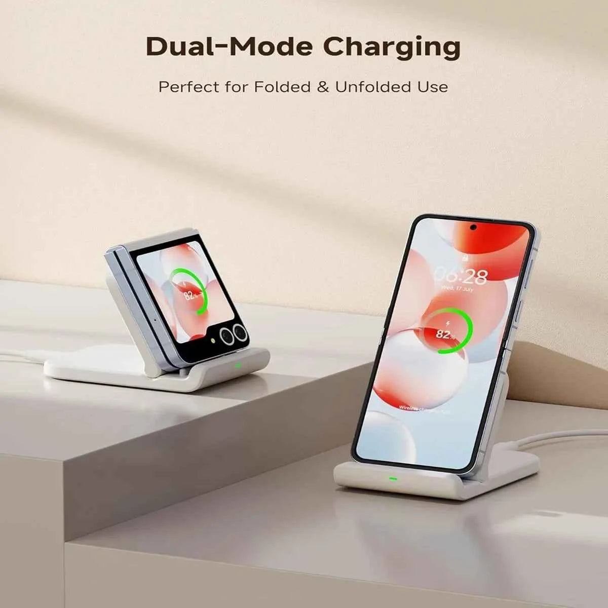 Samsung Z Flip Foldable Wireless Fast Charging Stand | Galaxy S25 Z Flip 7 6 Moto Razr 50 60 Ultra
