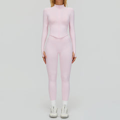 Women's 2/3-Piece Seamless Yoga Set | Gym Workout Suit Fitness Bra Crop Top Long Sleeve Leggings