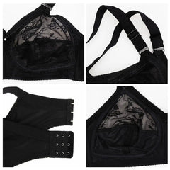 Plus Size Wire-Free Minimizer Bra | Lace Full Figure Unpadded Ultra-Thin Large Bust