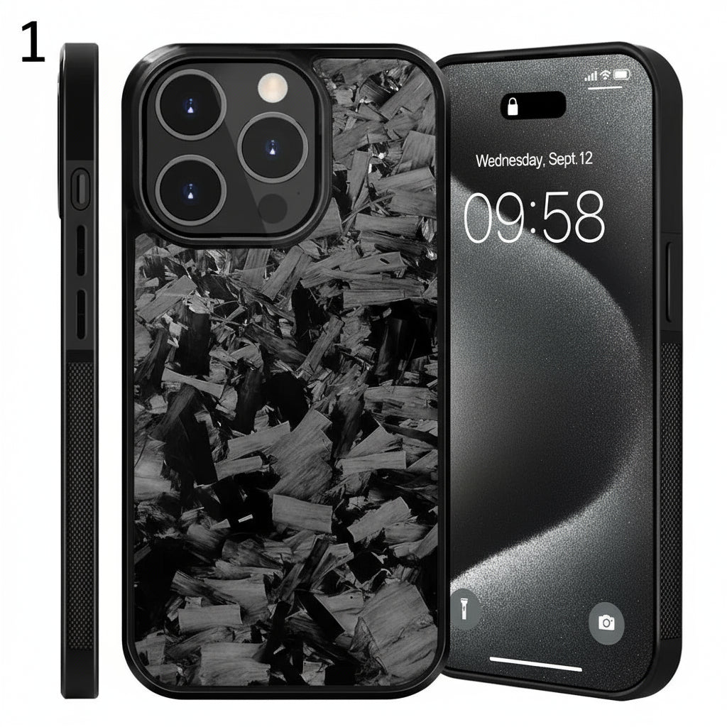 Magnetic Real Forged Carbon Case for iPhone 17 Series by Snagg A Phone Case