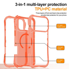 Shockproof Armor 3 in 1 Magnetic Case with Wrist Strap – for iPhone 17 Series - Phone Cases & Covers