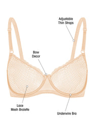 Women’s Sheer Lace Bralette by Snagg A Bra