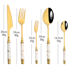24Pcs Stainless Steel Cutlery Set by Snagg A Dinnerware