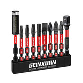 Mixed Impact Power Driver Bit Set – 2" S2 Alloy Steel Bits (PH, TORX, SL, PZ, SQ) with Magnetic Tips & Storage Organizer