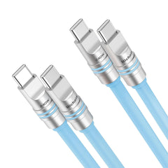 2-Pack USB-C to USB-C 240W PD Cable | Liquid Silicone Zinc Alloy Fast Charging for iPhone Laptop Tablets