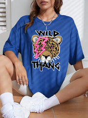 Wild Thang Print Womans Streetwear T-Shirt