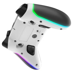 Wireless Multi Platform Controller | Hall-Linear Precision & Translucent RGB Design for PS4 Switch Android IOS MFI Games PC TV box