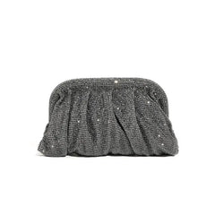 Shiny Rhinestone Crystal Fold Evening Clutch by Snagg It Purses
