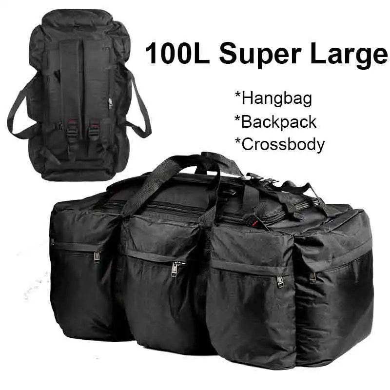 100L Tactical Camping Duffel Backpack - SnaggIt