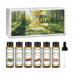 6 Piece Essential Oil Collection – 100% Pure Natural Aromatherapy Set for Diffusion & DIY Wellness