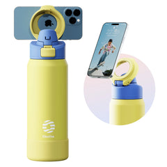 Magnetic Smart Thermos - 24H Insulation & Integrated Phone Mount