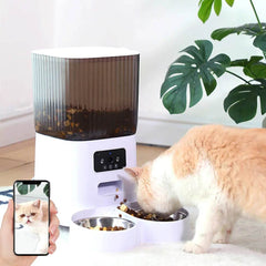5L Smart Automatic Pet Feeder with Optional Camera & Voice Control - SnaggIt