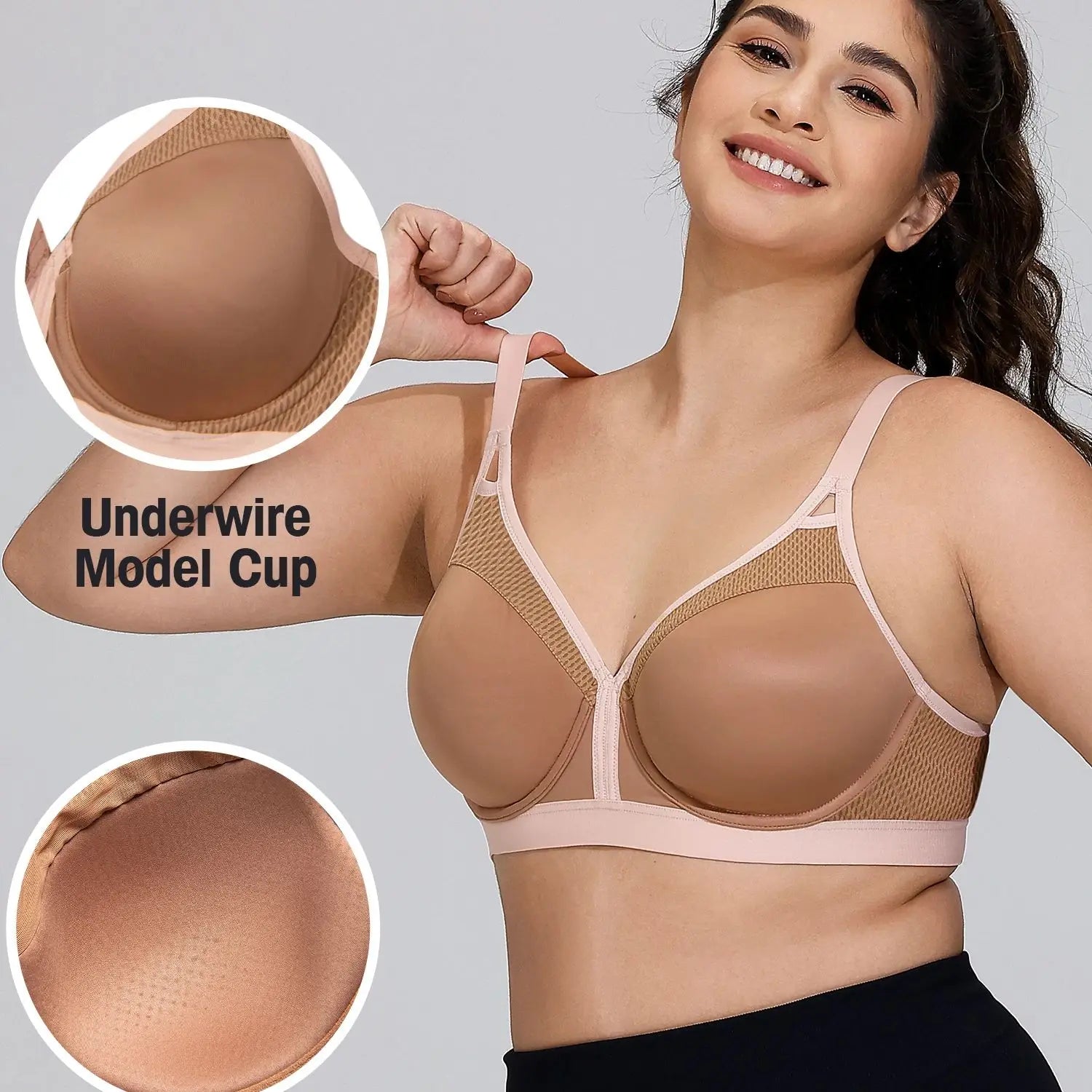 Women’s Plus Size High-Impact Sports Bra by Snagg A Bra