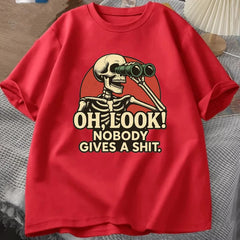 "Oh Look Nobody Gives A Shit" Graphic Tee | Sarcastic Humor Streetwear