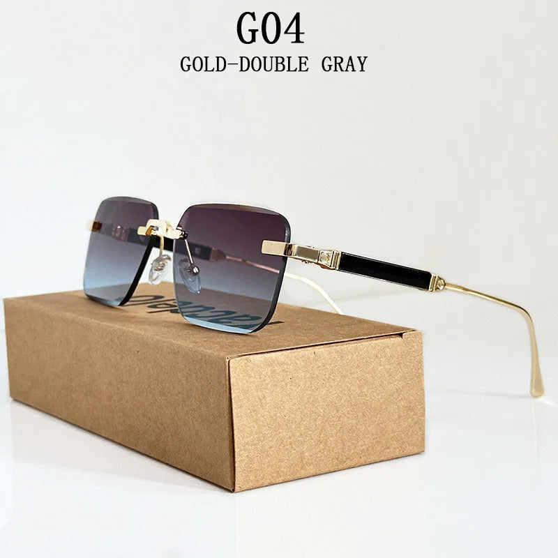Rimless Square Sunglasses by Snagg A Shades