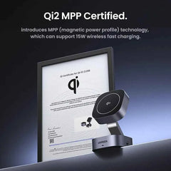 Qi2 15W 2-in-1 Magnetic Wireless Charging Stand | MagSafe Fast Charger for iPhone 16 17 AirPods