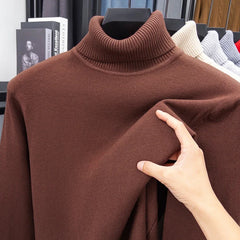 Men’s Premium Slim-Fit Turtleneck | Autumn/Winter Heavy-Duty Knitted Pullover