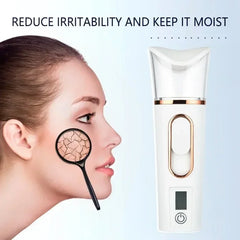 Nano Spray Facial Steamer – Portable Hydrating Mist & Skin Care Humidifier
