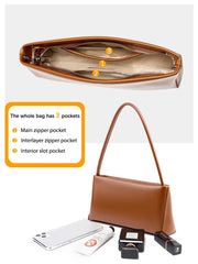 Luxury Leather Underarm Shoulder Bag – High-Sense Fashion Crossbody Handbag for Women, All Seasons