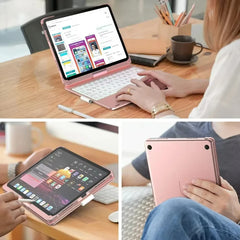 360 Degree Flip Backlit Magic Keyboard For iPad 11th Generation A16/ iPad Air 7 11 13 inch by Snagg A Wireless Keyboard