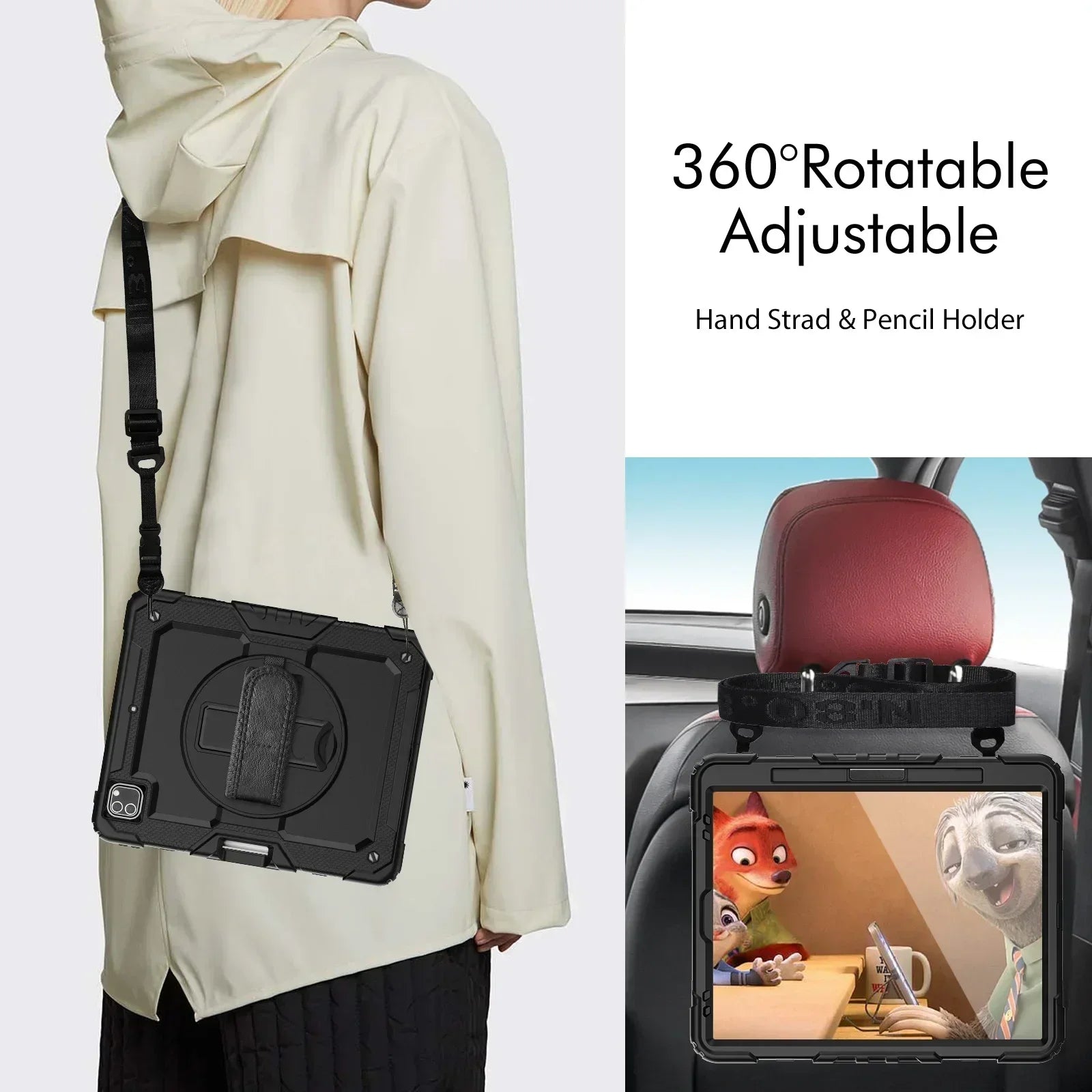 360 Rotation Kids Stand Tablet Case for IPad Series by Snagg An iPad Case