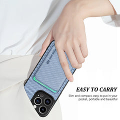 Carbon Fiber Style PU Leather MagSafe Case for iPhone 17 Air / Series (LM2) by Snagg A Phone Case