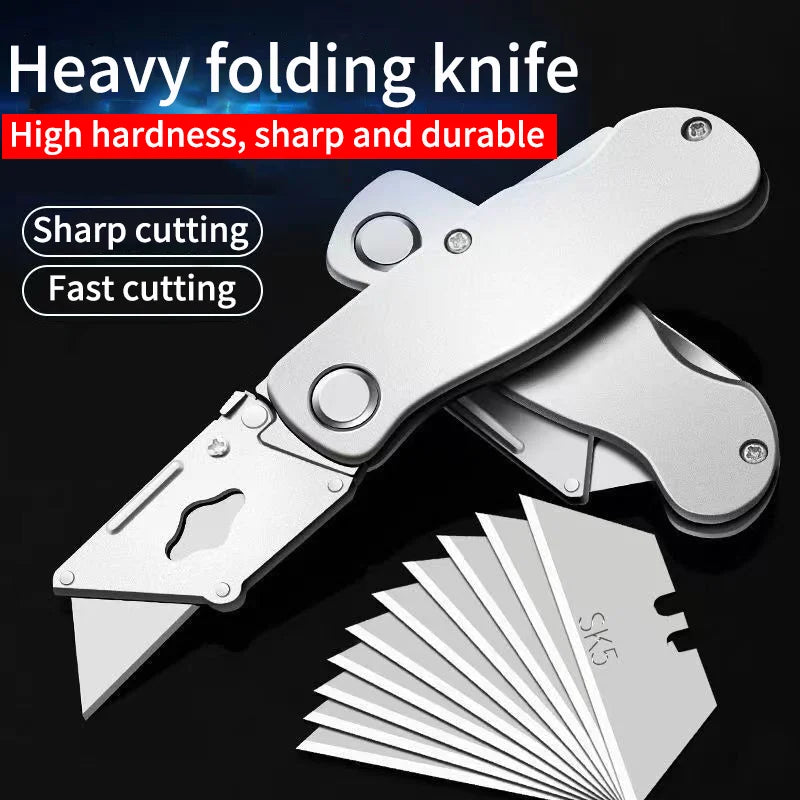 Heavy-Duty Utility Knife Blades (10/30/50 Pack) by Snagg A Blade