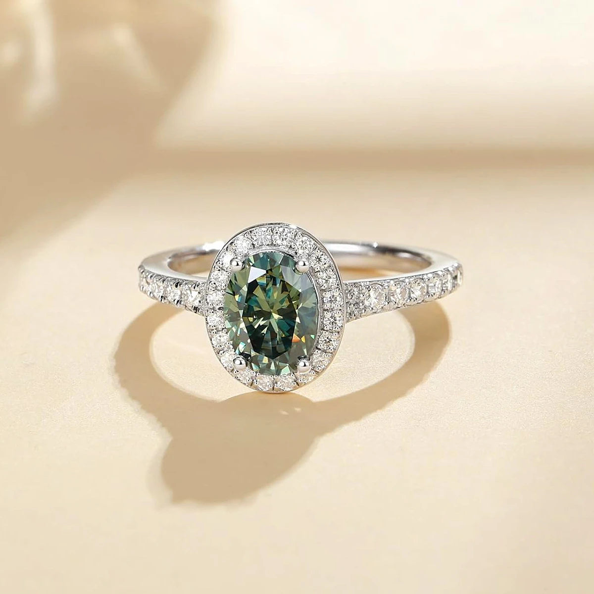 Oval Moissanite Ring by Snagg A Ring