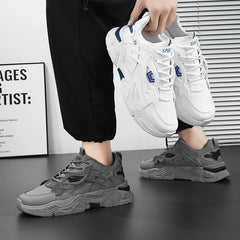 Men’s Mesh Thick-Soled Casual Sneakers by Snagg A Shoes