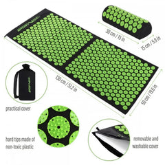 Long Body Acupressure Mat Set | Full Body Lotus Flower Stimulation