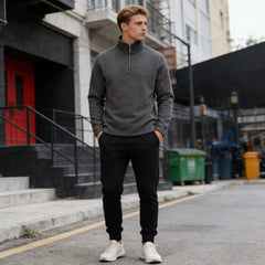 Men’s Thicken Fleece Pullover | Winter Thermal Soft-Shell Sweatshirt