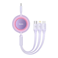 Retractable 100W 3-in-1 Fast Charging Cable by Snagg A Charging Cable