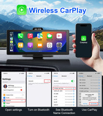 10"/11.26" 4K Dual Lens DVR with Wireless CarPlay by Snagg A Car DVR