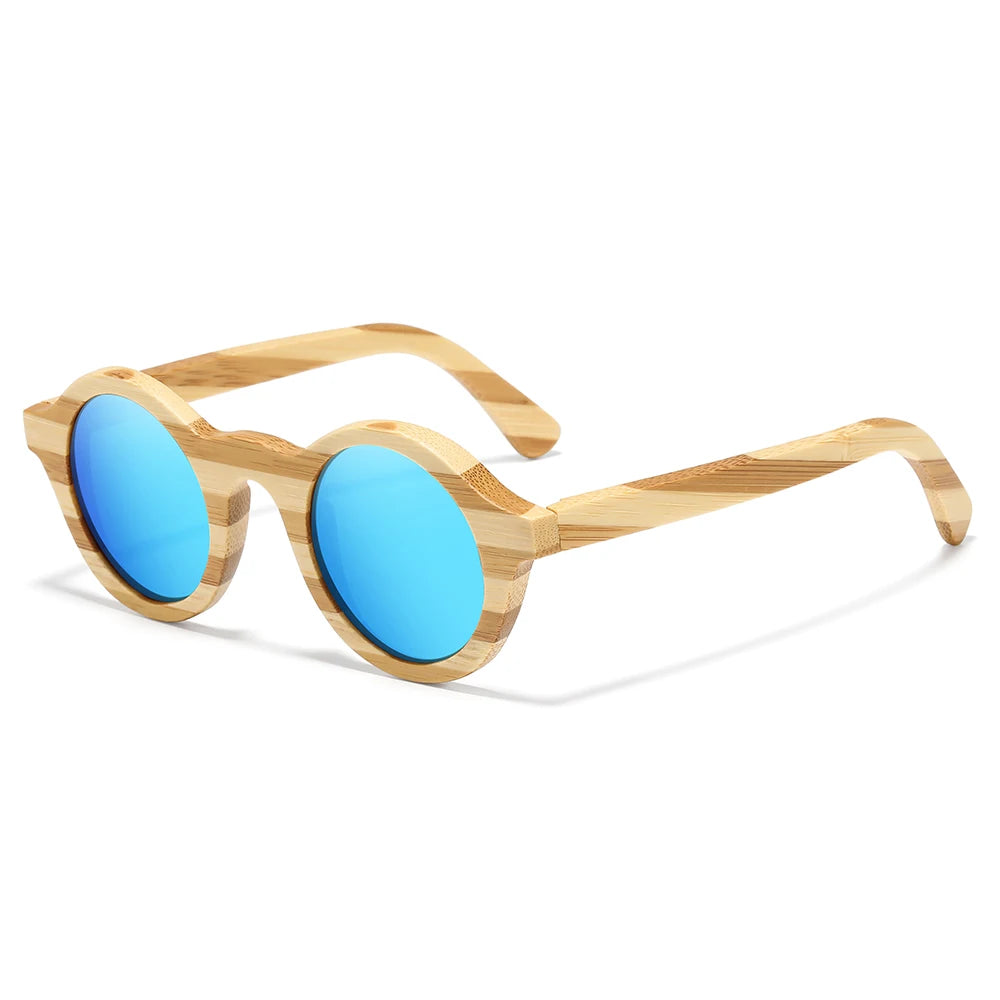 Natural Zebra Bamboo Polarized Sunglasses by Snagg It Sunglasses