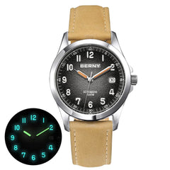 BERNY AM7110VM Frosted Dial Automatic Watch - SnaggIt