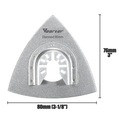 Diamond Oscillating Saw Blades 7pcs | Quick-Release Universal Multitool Triangle Blade for Tile Grout Ceramic