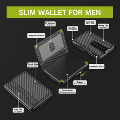 Slim RFID Wallet with Money Clip by Snagg It Wallet
