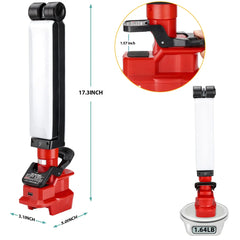 2400LM Cordless LED Work Light for Milwaukee M18 18V Battery