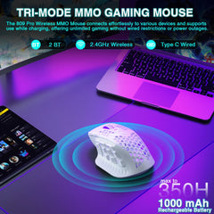 Wireless MMO Gaming Mouse 24,000 DPI, RGB Lighting & Programmable Macros by Snagg A Gaming Mouse