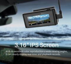 AI ISP 4K Dual Dash Cam | Sony Starvis Color Night Vision & GPS