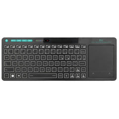 RT518S Dual Mode Wireless Keyboard - Bluetooth & 2.4GHz with Multi-Touch Trackpad
