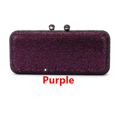 Italy-Inspired Crystal Diamond Evening Clutch by Snagg It Purses
