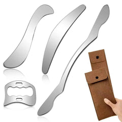 Professional Stainless Steel Gua Sha Tool – Deep Tissue Muscle Scraper & Facial Therapy Tool