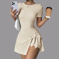 Women's Sports Skirt Dress | Tennis Golf Yoga Gym Running Workout Fitness One-Piece Athletic Dress