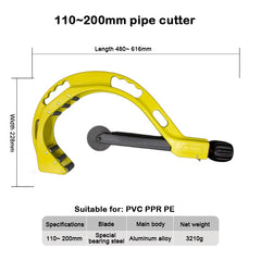 Roller-type large-diameter pipe cutter for PVC pipe – image 13